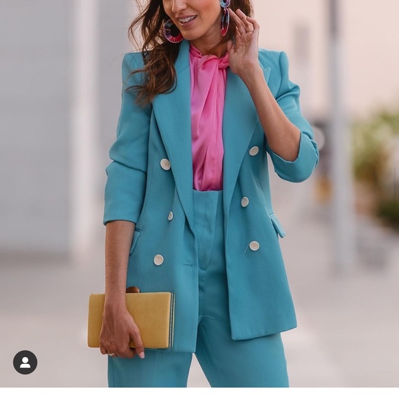 ZARA Double Breasted Blazer - Picture 4 of 9